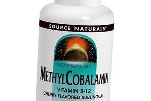 Вітамін В12, Метилкобаламін, MethylCobalamin B-12, Source Naturals 60леденців Вишня (36355083)