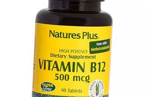 Витамин В12 Метилкобаламин Vitamin B12 500 Nature's Plus 90таб (36375143)