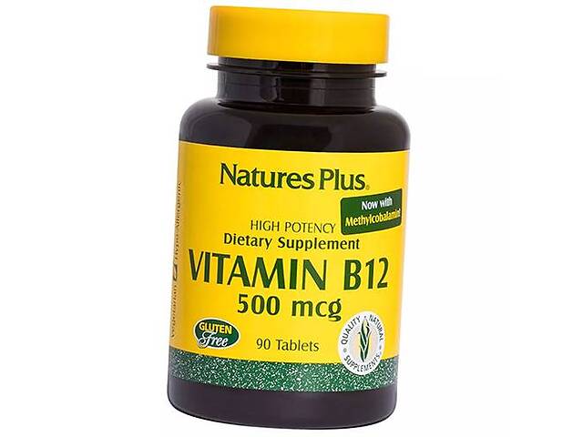 Витамин В12 Метилкобаламин Vitamin B12 500 Nature's Plus 90таб (36375143)
