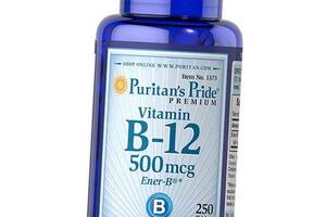 Витамин В12 Цианокобаламин Vitamin B-12 500 Puritan's Pride 250таб (36367016)