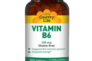 Витамин В6 Country Life Vitamine B6 100 mg 100 Tablets