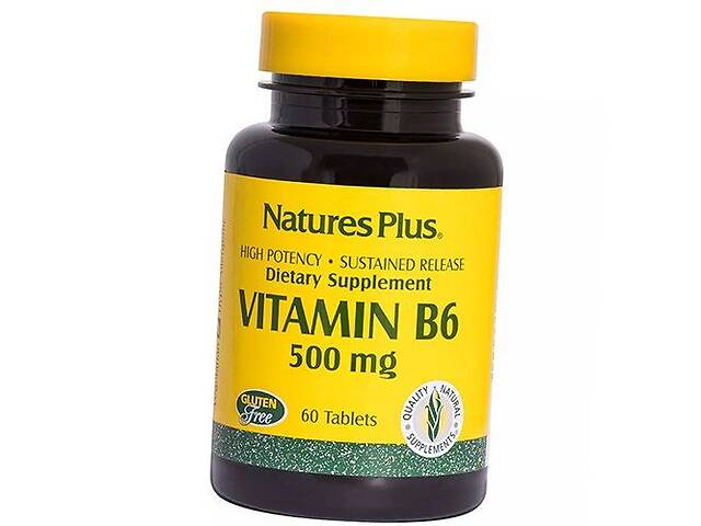 Витамин В6 (Пиридоксин) Vitamin B6 500 Nature's Plus 60таб (36375144)