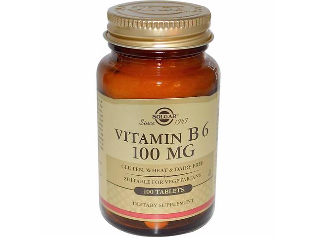 Витамин В6 Solgar 100 мг 100 таблеток