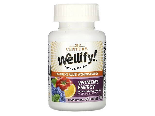 Витаминно-минеральный комплекс 21st Century Wellify! Women's Energy, Multivitamin Multimineral 65 Tabs