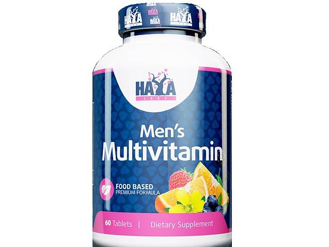 Витаминно-минеральный комплекс для мужчин Haya Labs Food Based Men's Multi 60 Tabs