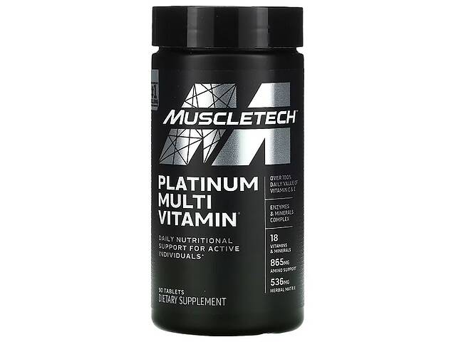 Витаминно-минеральный комплекс для спорта MuscleTech Platinum Multi Vitamin 90 Caplets