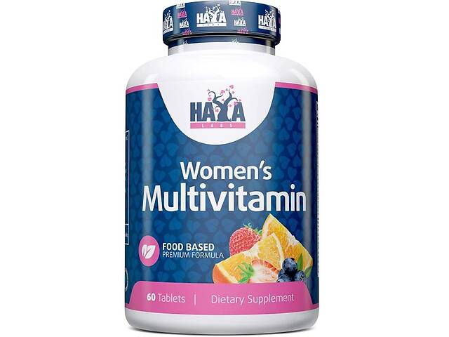 Витаминно-минеральный комплекс для женщин Haya Labs Food Based Women's Multi 60 Tabs