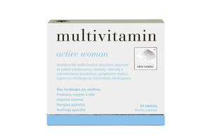 Витаминно-минеральный комплекс для женщин New Nordic Multivitamin active women 90 Tabs