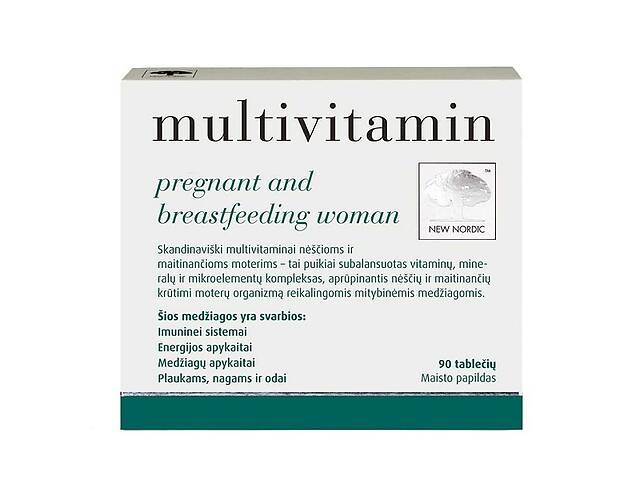 Витаминно-минеральный комплекс для женщин New Nordic Multivitamin Pregnant and Breastfeeding Woman 90 Tabs