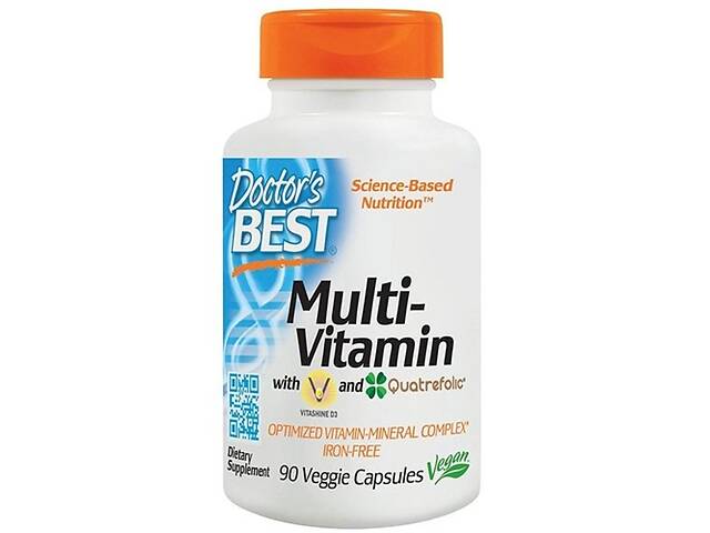 Витаминно-минеральный комплекс Doctor's Best Multi-Vitamin Quatrefolic 90 Veg Caps