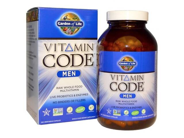 Витаминно-минеральный комплекс Garden of Life Vitamin Code Men 240 Veg Caps GOL-11419