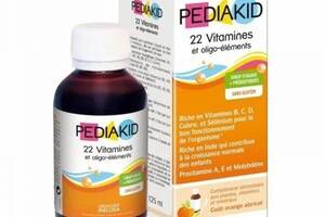 Витаминно-минеральный комплекс Pediakid 22 Vitamins and minerals 125 ml /25 servings/ Orange Apricot