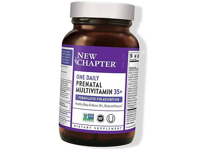 Витамины для беременных One Daily Prenatal Multivitamin 35+ New Chapter 30вегтаб (36377033)