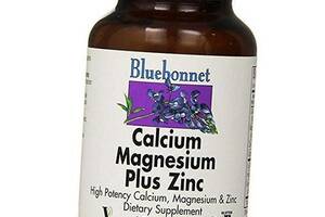 Витамины для костей Calcium Magnesium Zinc Bluebonnet Nutrition 90каплет (36393027)