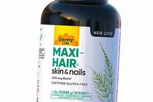 Вітаміни для шкіри та нігтів, Maxi-Hair, Country Life 90таб (36124020)