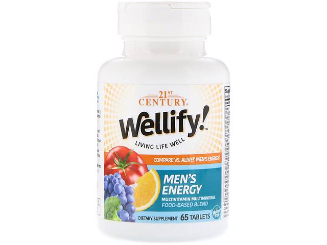 Витамины для мужчин 21st Century Wellify Men Energy Multivitamin Multimineral 65 Tablets