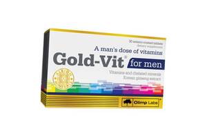 Витамины для мужчин Gold-Vit for men Olimp Nutrition 30таб (36283077)