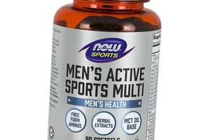 Витамины для мужчин Men's Active Sports Multi Now Foods 90гелкапс (36128012)