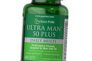 Витамины для мужчин после 50 лет Ultra Man 50 Plus Puritan's Pride 60каплет (36367126)