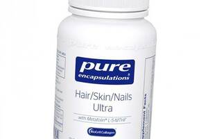 Вітаміни для волосся, шкіри та нігтів, Hair/Skin/Nails Ultra, Pure Encapsulations 60вегкапс (36361038)