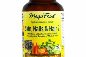 Витамины для волос, кожи и ногтей, MegaFoods, Skin, Nails & Hair 2, 90 таблеток (16932)