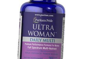 Вітаміни для жінок Ultra Woman Daily Multi Puritan's Pride 180каплет (36367116)