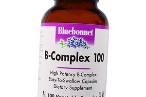 Вітаміни групи B, B-complex 100, Bluebonnet Nutrition 50вегкапс (36393019)