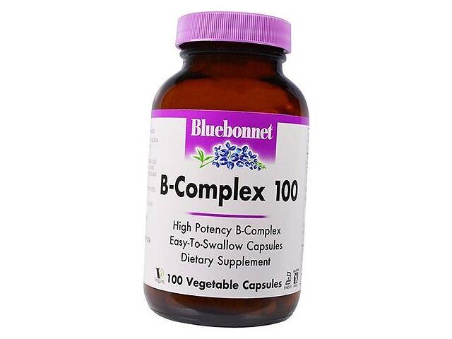 Витамины группы В B-complex 100 Bluebonnet Nutrition 50вегкапс (36393019)