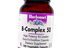 Вітаміни групи B, B-complex 50, Bluebonnet Nutrition 100вегкапс (36393020)