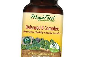 Вітаміни групи В, Balanced B Complex, Mega Food 90таб (36343026)