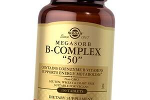 Вітаміни групи В, Megasorb B-Complex 50, Solgar 100таб (36313118)