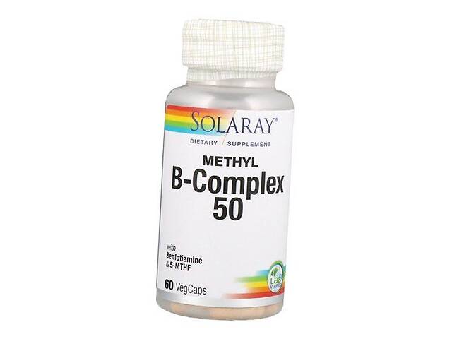 Витамины группы В Methyl B-Complex 50 Solaray 60вегкапс (36411025)