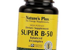 Витамины группы В Super B-50 Nature's Plus 60вегкапс (36375162)