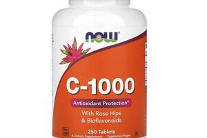 Витамины Now Foods C-1000 RH SR 250 tabs (1086-2022-10-2572)