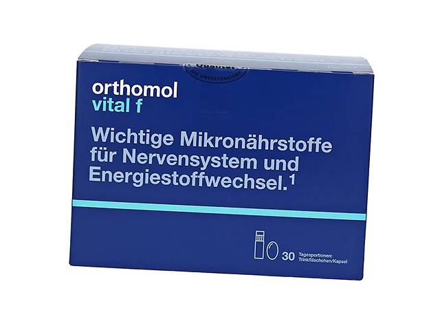 Витамины при стрессе и усталости для женщин Vital F for Women Orthomol 30пакетов (36605004)