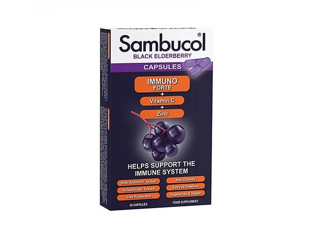 Витамины Sambucol Immuno Forte Capsules 30 caps (1086-2022-10-2767)