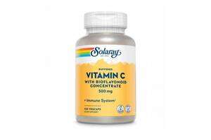 Витамины Solaray Vitamin C with Bioflavonoid Concentrate 500mg 100 vcaps (1086-2022-10-1024)