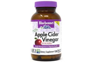 Яблочный уксус Apple cider vinegar Bluebonnet Nutrition 120 вегетарианских капсул