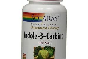 Индол 3 карбинол Solaray Indole-3-Carbinol 100 mg 30 Veg Caps SOR-36664