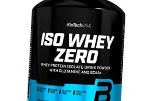 Изолят Протеин для похудения Iso Whey Zero BioTech (USA) 2270г Черный бисквит (29084003)