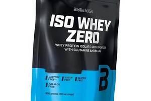 Ізолят, Протеїн для схуднення, Iso Whey Zero, BioTech (USA) 500г Кава латте (29084003)