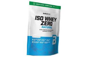 Изолят сывороточного протеина без красителей и подсластителей Iso Whey Zero Natural BioTech 1816г Клубника (29084022)