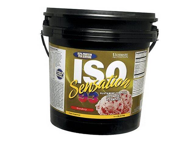 Изолят Сывороточного Протеина ISO Sensation Ultimate Nutrition 2270г Клубника (29090001)