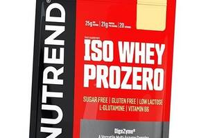 Изолят Сывороточного Протеина с низким содержанием лактозы Iso Whey Prozero Nutrend 500г Ванильный пудинг