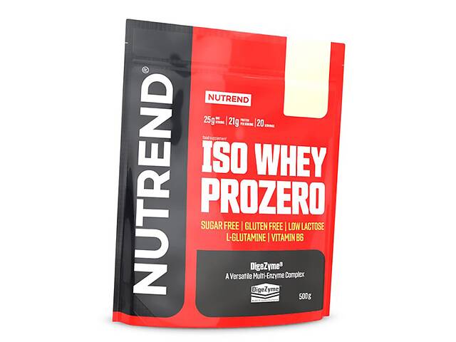 Изолят Сывороточного Протеина с низким содержанием лактозы Iso Whey Prozero Nutrend 500 г Клубничный чизкейк (29119012)