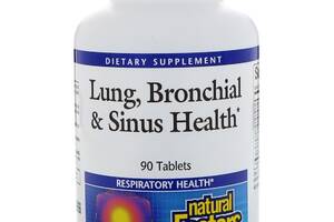 Здоровье Дыхательных Путей, Lung, Bronchial & Sinus Health, Natural Factors, 90 Таблеток