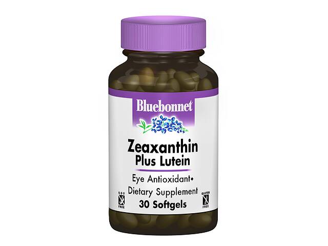 Зеаксантин + Лютеин Bluebonnet Nutrition 30 желатиновых капсул