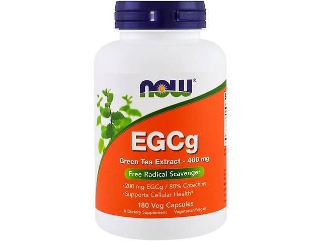 Зеленый чай NOW Foods EGCg Green Tea Extract 400 mg 180 Veg Caps