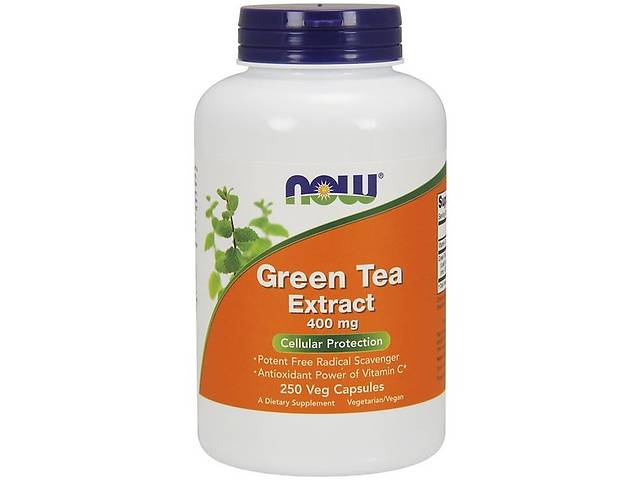 Зеленый чай NOW Foods Green Tea Extract 400 mg 250 Veg Caps