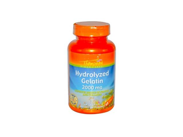 Желатин Thompson Hydrolyzed Gelatin 2000 mg 60 Tabs